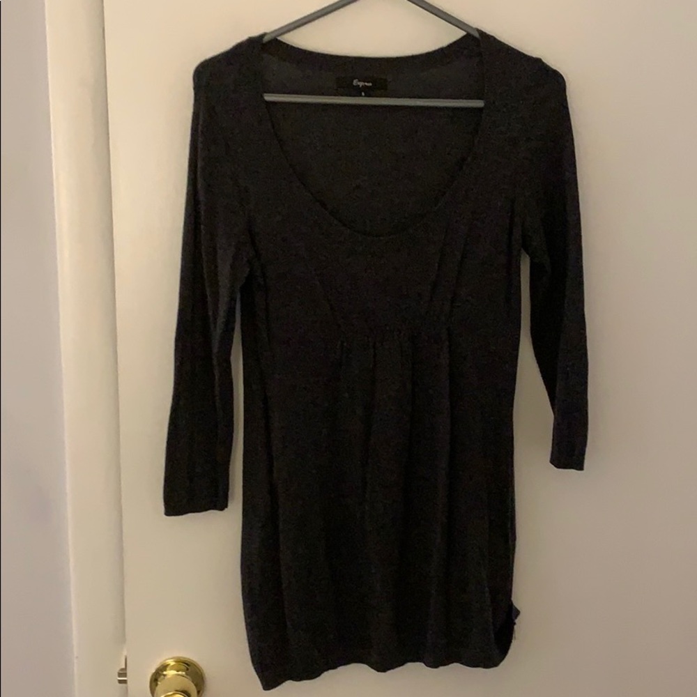 3/4 length sleeve low neck Express sweater